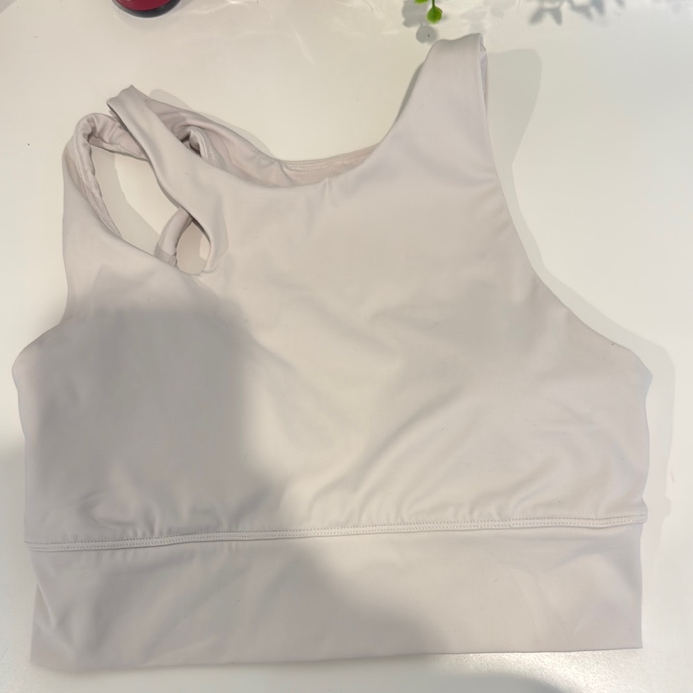 White sports bra